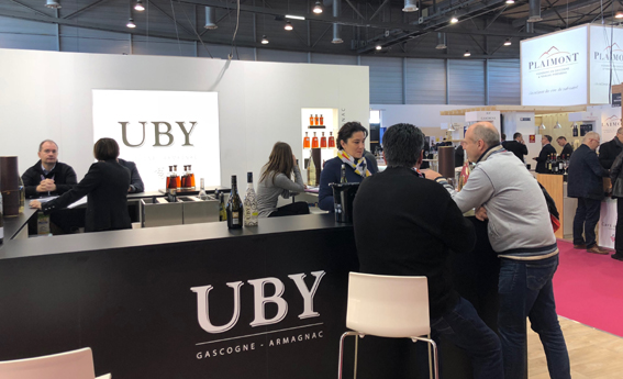 Le stand Uby au salon Vinisud 2018